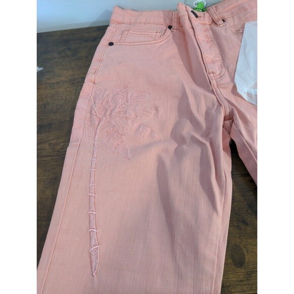 Free People x SANDRINE ROSE Women  Petal Pink  High Waisted Skinny Jeans - Picture 7 of 7